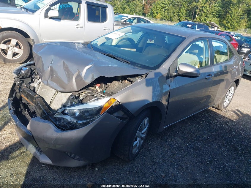 2016 Toyota Corolla Le grey sedan gasoline 2T1BURHE7GC485321 photo #3
