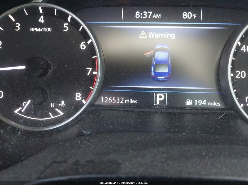 2017 Nissan Maxima 3.5 S VIN: 1N4AA6AP8HC444419 Lot: 43160413