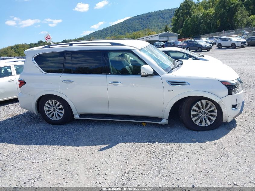 2021 Nissan Armada Sv 4Wd VIN: JN8AY2AD0M9661379 Lot: 43160490