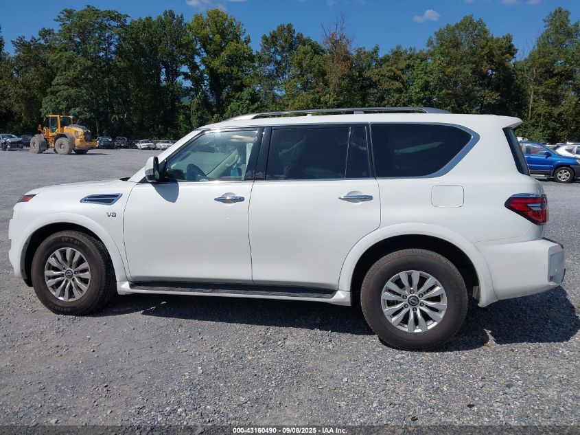 2021 Nissan Armada Sv 4Wd VIN: JN8AY2AD0M9661379 Lot: 43160490