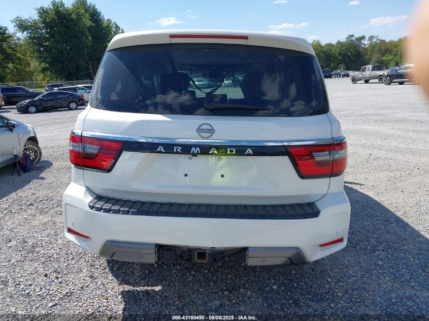 2021 Nissan Armada Sv 4Wd VIN: JN8AY2AD0M9661379 Lot: 43160490