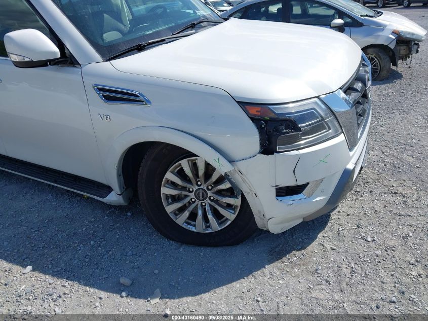 2021 Nissan Armada Sv 4Wd VIN: JN8AY2AD0M9661379 Lot: 43160490