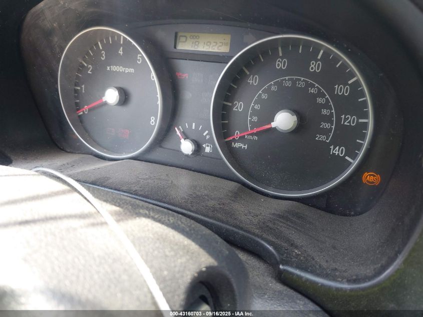 2009 Hyundai Accent Gs VIN: KMHCM36C89U114687 Lot: 43160703