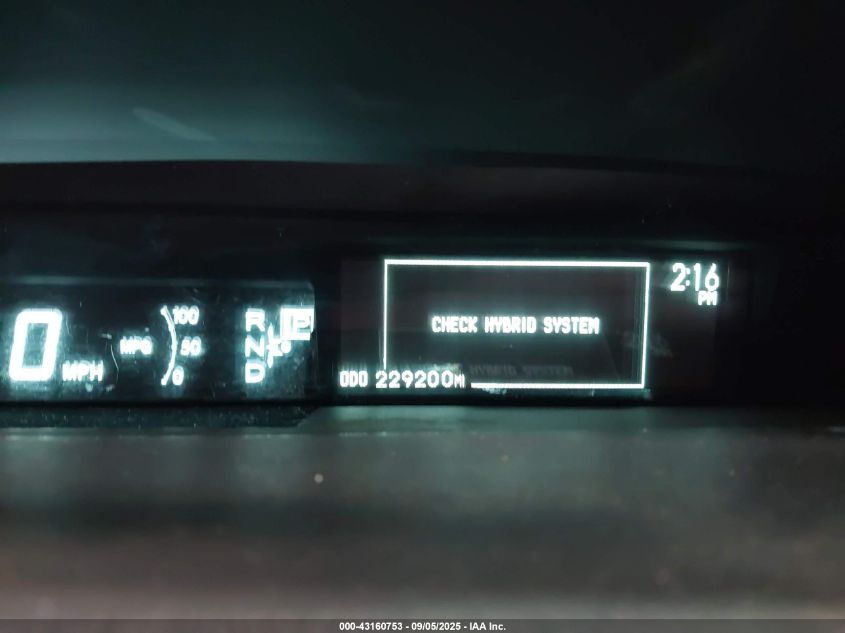 2011 Toyota Prius Two VIN: JTDKN3DUXB5373724 Lot: 43160753