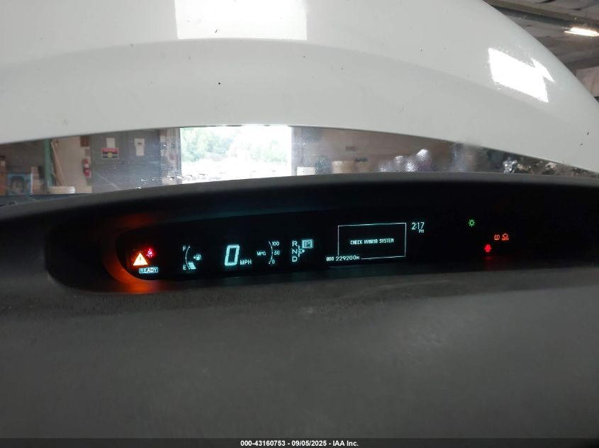 2011 Toyota Prius Two VIN: JTDKN3DUXB5373724 Lot: 43160753