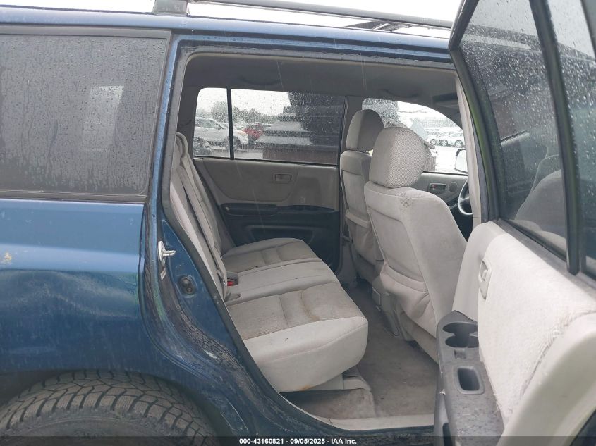 2003 Toyota Highlander V6 VIN: JTEHF21AX30113958 Lot: 43160821