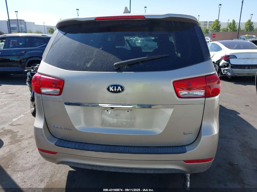 2017 Kia Sedona Lx VIN: KNDMB5C14H6244871 Lot: 43160874