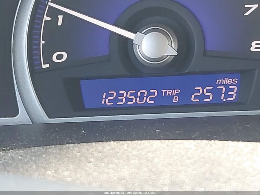 2009 Honda Civic Lx VIN: 2HGFA16539H308905 Lot: 43160904