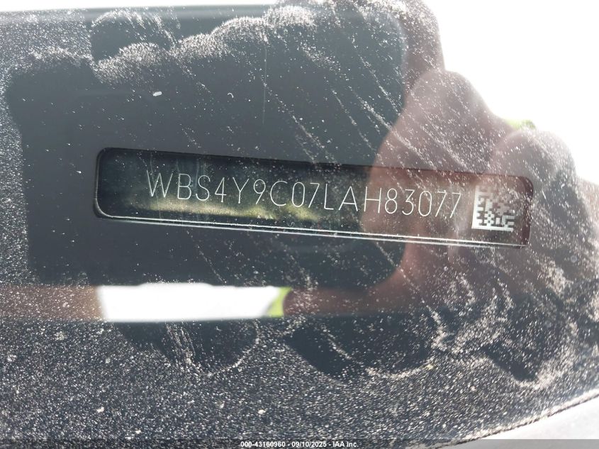 2020 BMW M4 VIN: WBS4Y9C07LAH83077 Lot: 43160960