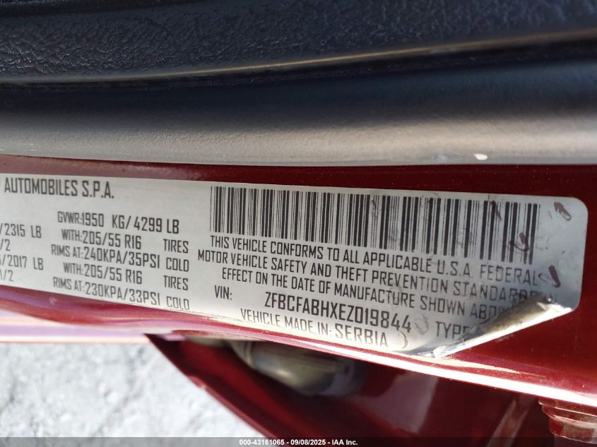 2014 FIAT 500L EASY - ZFBCFABHXEZ019844