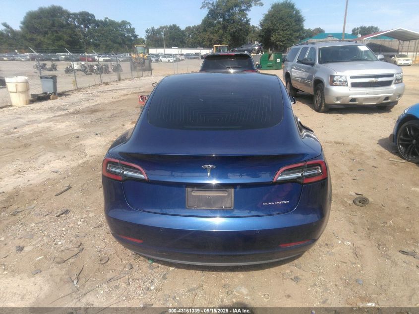2020 Tesla Model 3 Long Range Dual Motor All-Wheel Drive VIN: 5YJ3E1EB6LF620632 Lot: 43161339