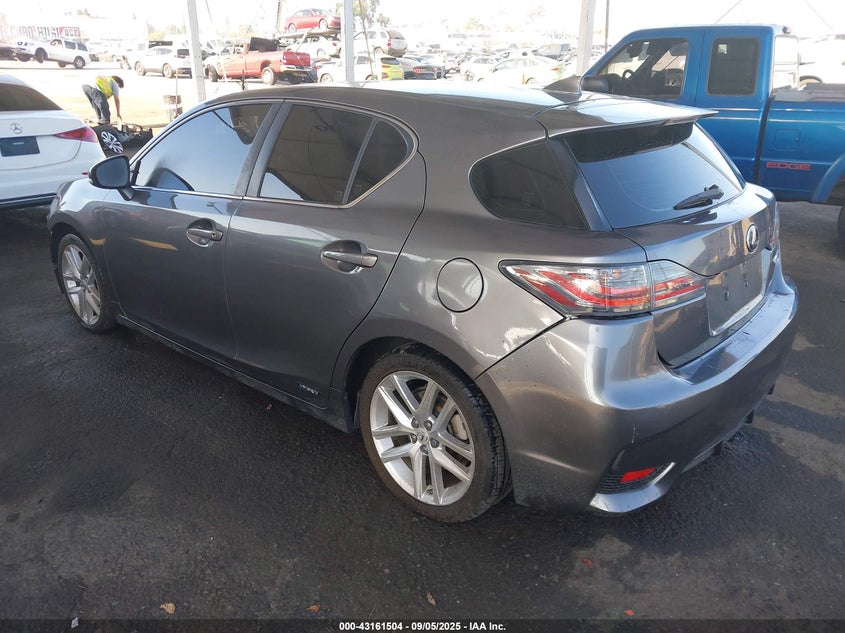 2014 Lexus Ct 200H grey  hybrid engine JTHKD5BH2E2199981 photo #4