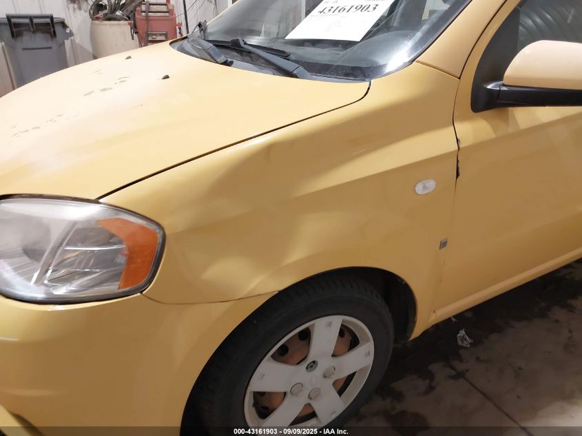 2008 Chevrolet Aveo Ls VIN: KL1TD56698B136290 Lot: 43161903