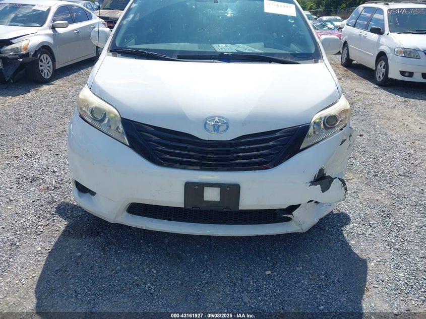 2011 Toyota Sienna Base V6 VIN: 5TDZK3DC6BS086485 Lot: 43161927