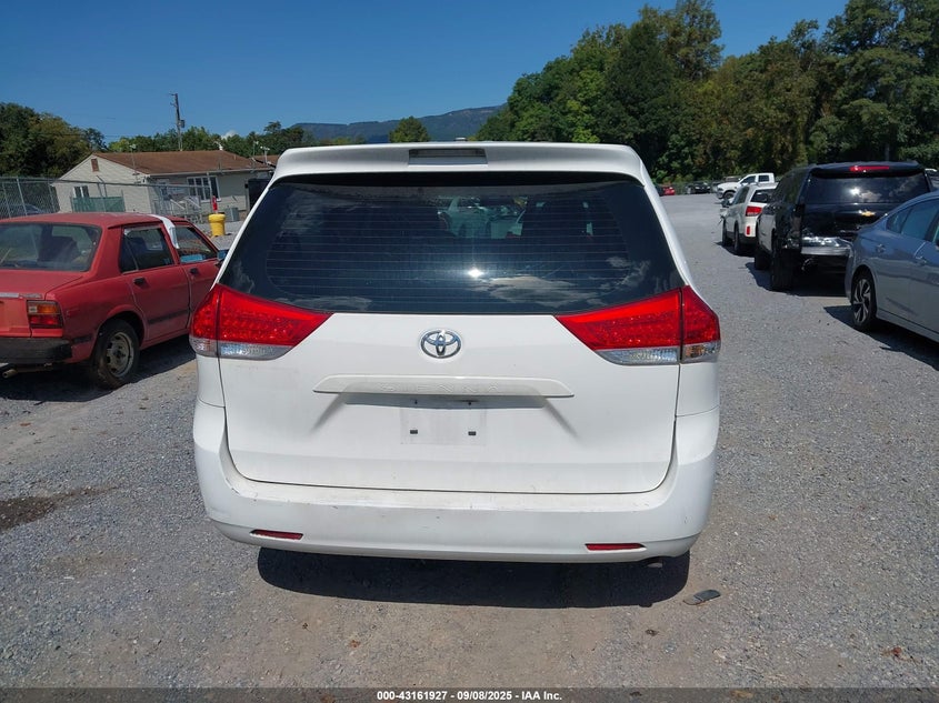 2011 Toyota Sienna Base V6 VIN: 5TDZK3DC6BS086485 Lot: 43161927