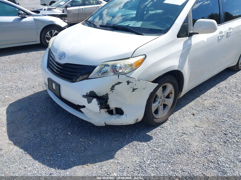 2011 Toyota Sienna Base V6 VIN: 5TDZK3DC6BS086485 Lot: 43161927