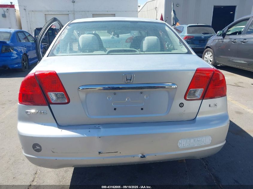 2003 Honda Civic Lx VIN: 2HGES16563H577920 Lot: 43162005