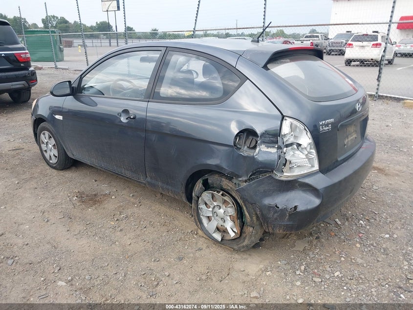 2007 Hyundai Accent Gs blue hatchback gasoline KMHCM36C47U054291 photo #4