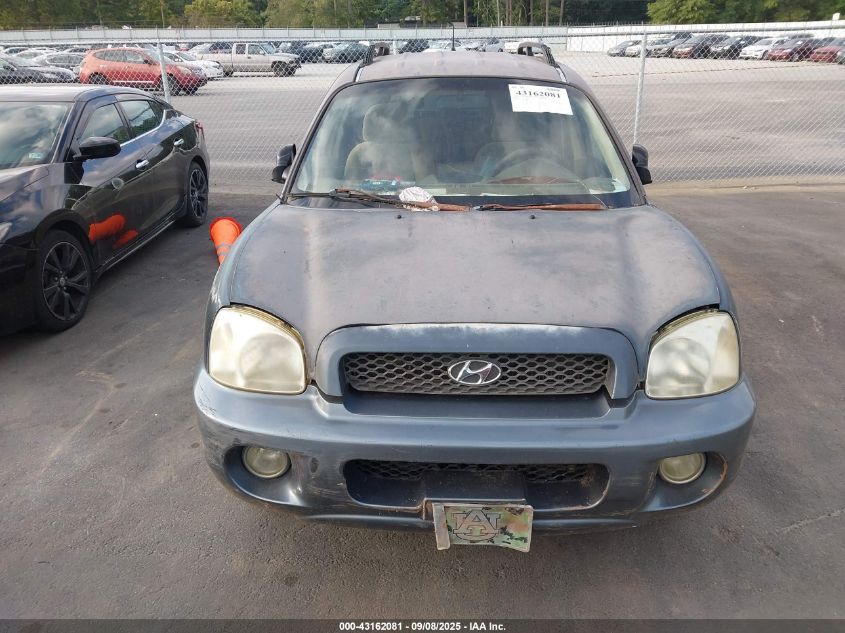 2004 Hyundai Santa Fe VIN: KM8SC13024U808395 Lot: 43162081