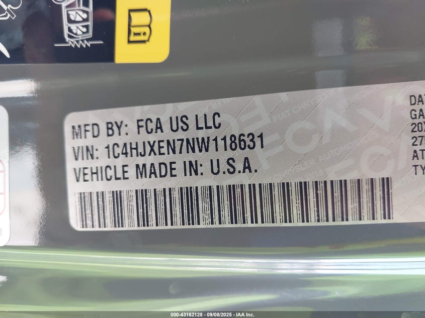 2022 JEEP WRANGLER UNLIMITED HIGH ALTITUDE 4X4 - 1C4HJXEN7NW118631