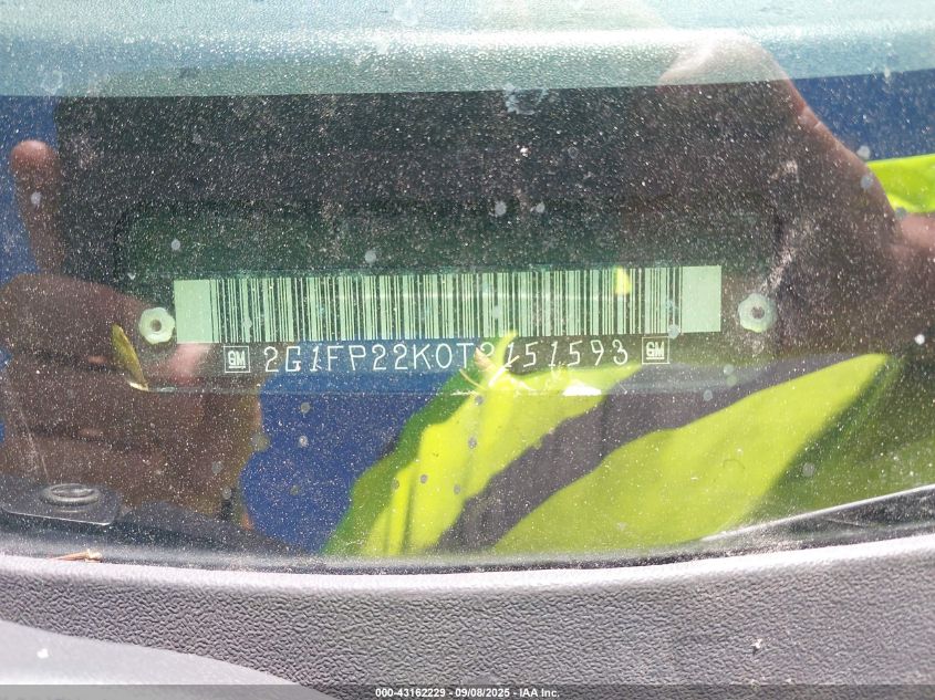 1996 Chevrolet Camaro Rs VIN: 2G1FP22K0T2151593 Lot: 43162229