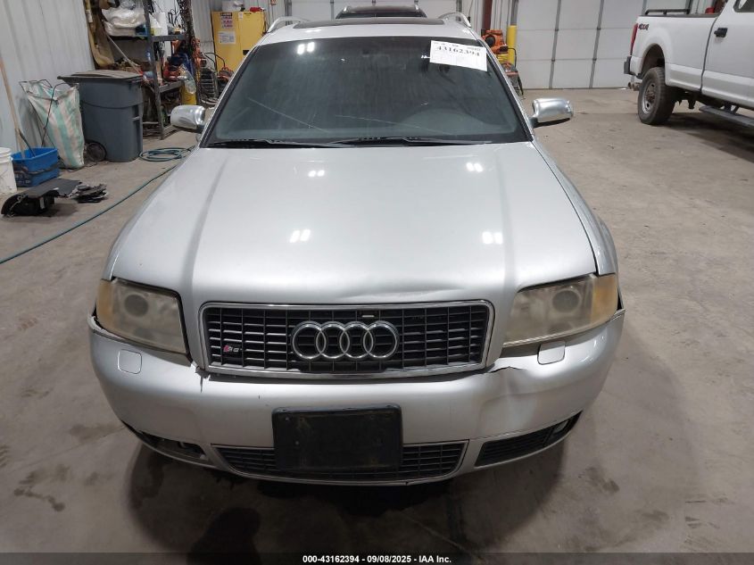 2002 Audi S6 Avant VIN: WAUXU64B92N111294 Lot: 43162394