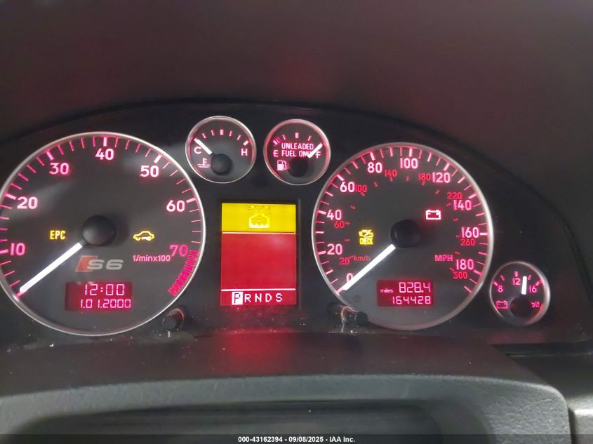 2002 Audi S6 Avant VIN: WAUXU64B92N111294 Lot: 43162394