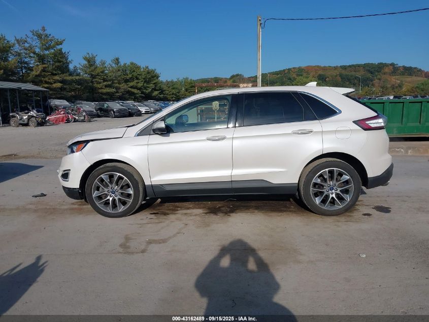 2017 Ford Edge Titanium VIN: 2FMPK4K83HBB40231 Lot: 43162489