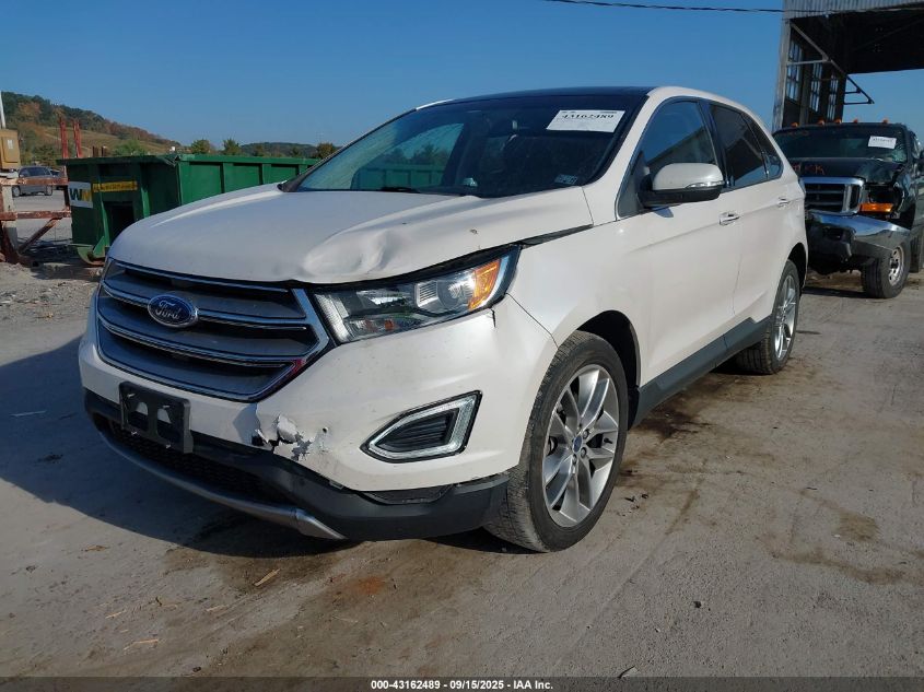 2017 Ford Edge Titanium VIN: 2FMPK4K83HBB40231 Lot: 43162489