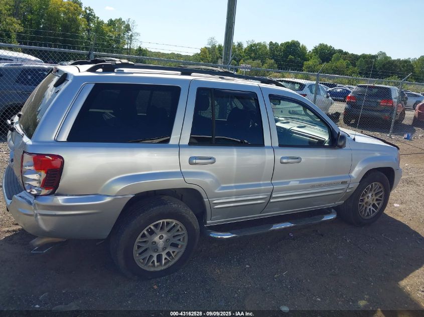 2004 Jeep Grand Cherokee Limited VIN: 1J4GW58N04C339706 Lot: 43162528