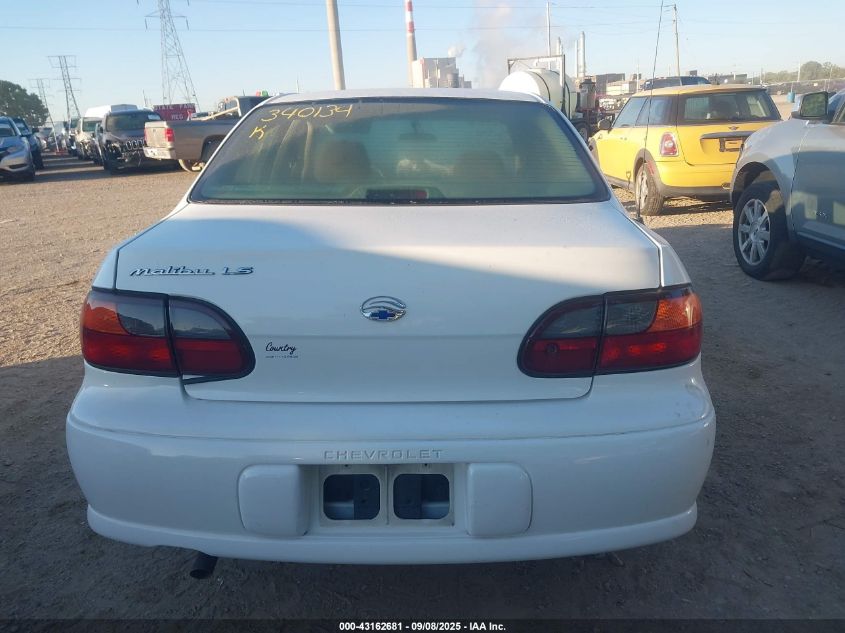 2000 Chevrolet Malibu Ls VIN: 1G1NE52J4Y6340134 Lot: 43162681