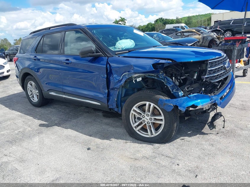 2021 Ford Explorer Xlt blue other gasoline 1FMSK7DH5MGB12409 photo #1