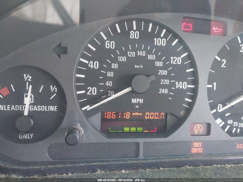 1998 BMW 328I VIN: WBACD3321WAV24404 Lot: 43163382