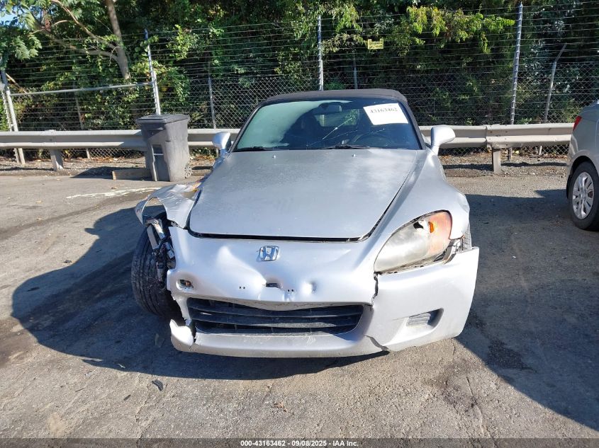 2002 Honda S2000 VIN: JHMAP11422T007152 Lot: 43163462
