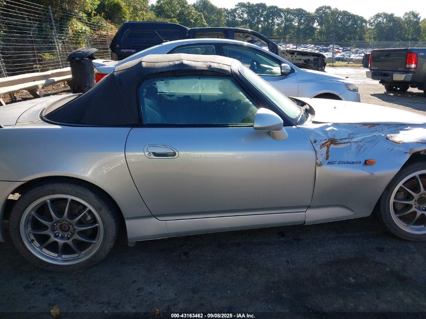 2002 Honda S2000 VIN: JHMAP11422T007152 Lot: 43163462