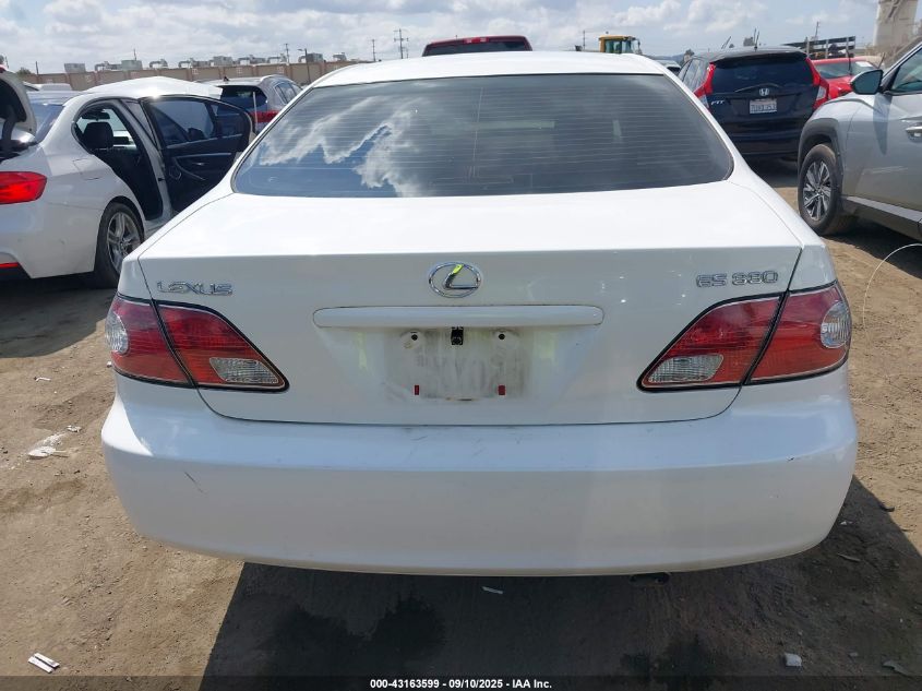 2004 Lexus Es 330 VIN: JTHBA30G245034954 Lot: 43163599