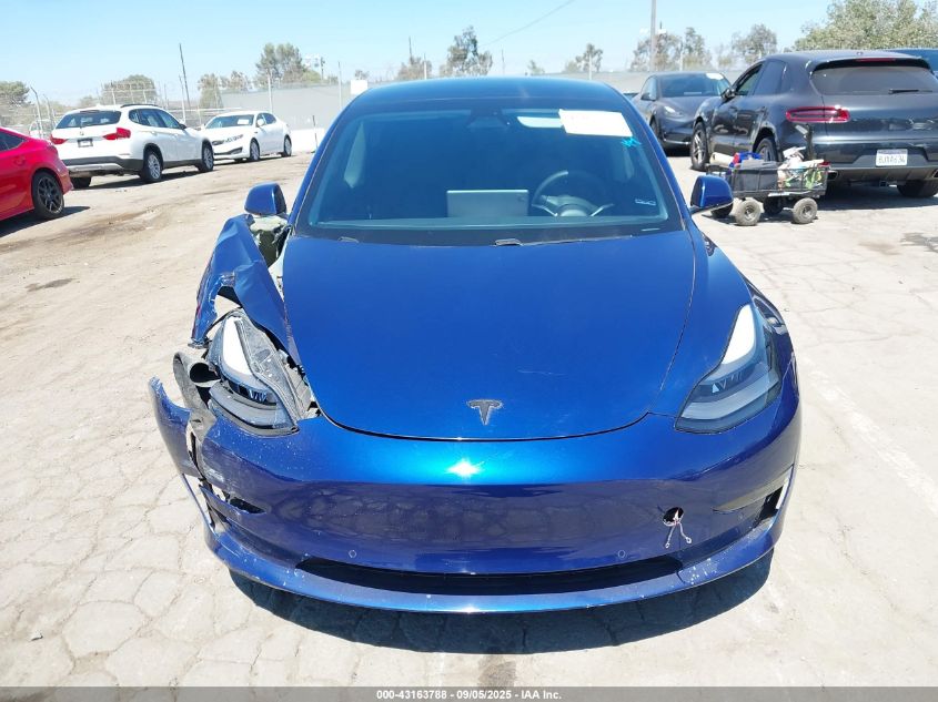 2021 Tesla Model 3 Standard Range Plus Rear-Wheel Drive VIN: 5YJ3E1EA3MF988923 Lot: 43163788