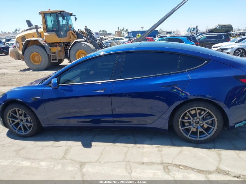 2021 Tesla Model 3 Standard Range Plus Rear-Wheel Drive VIN: 5YJ3E1EA3MF988923 Lot: 43163788