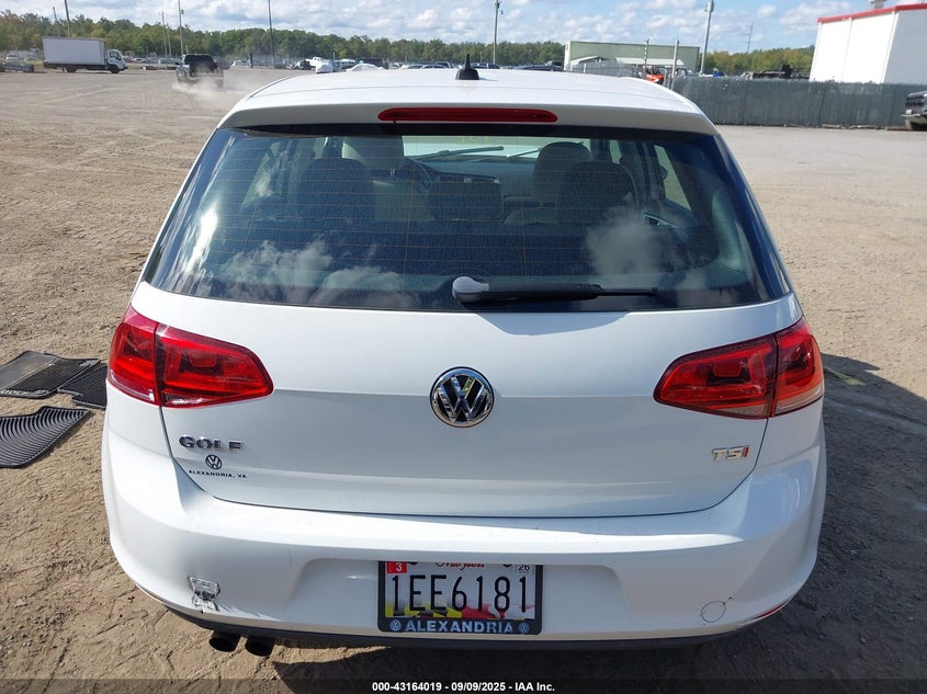 2016 Volkswagen Golf Tsi S 4-Door VIN: 3VW217AU1GM023274 Lot: 43164019