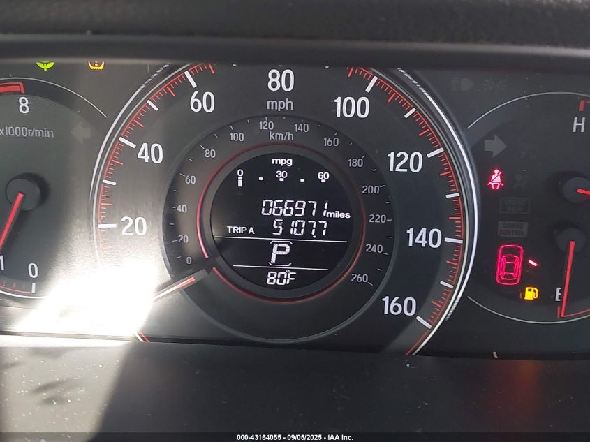 2017 Honda Accord Ex-L V6 VIN: 1HGCT2B87HA006100 Lot: 43164055