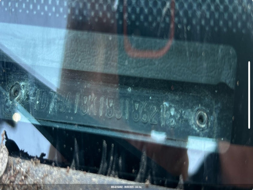 2008 Dodge Ram 1500 St/Sxt VIN: 1D7HA18K18J186218 Lot: 43164062