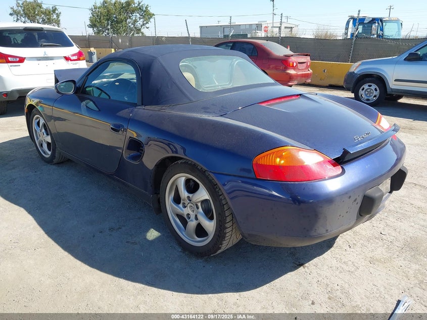 2002 Porsche Boxster blue cabrio gasoline WP0CA29862U621236 photo #4