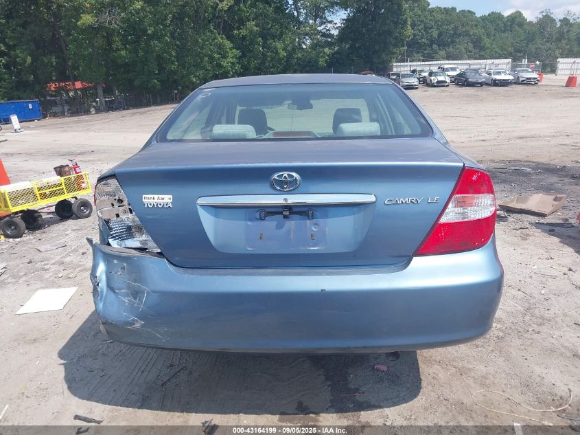 2004 Toyota Camry Le VIN: 4T1BE32K64U820992 Lot: 43164199