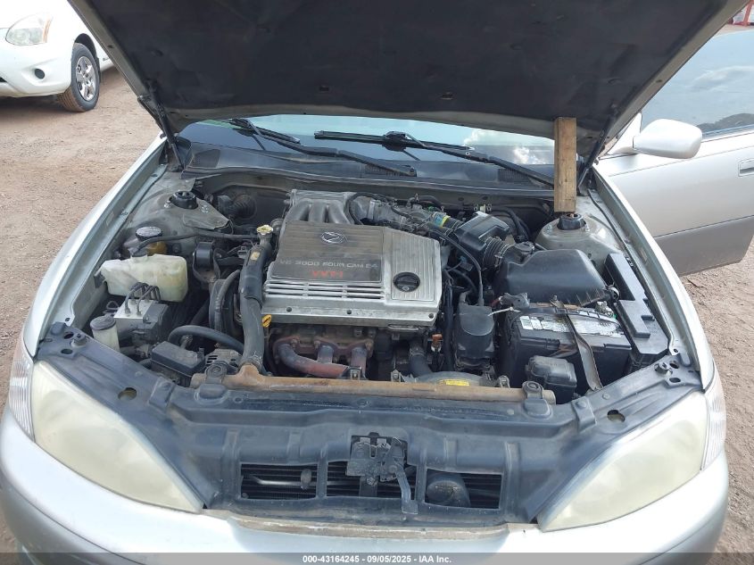 2000 Lexus Es 300 VIN: JT8BF28G3Y5078645 Lot: 43164245