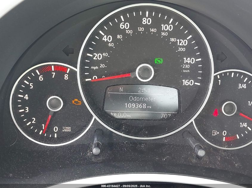 2012 Volkswagen Beetle 2.5L VIN: 3VWJP7AT4CM603646 Lot: 43164427