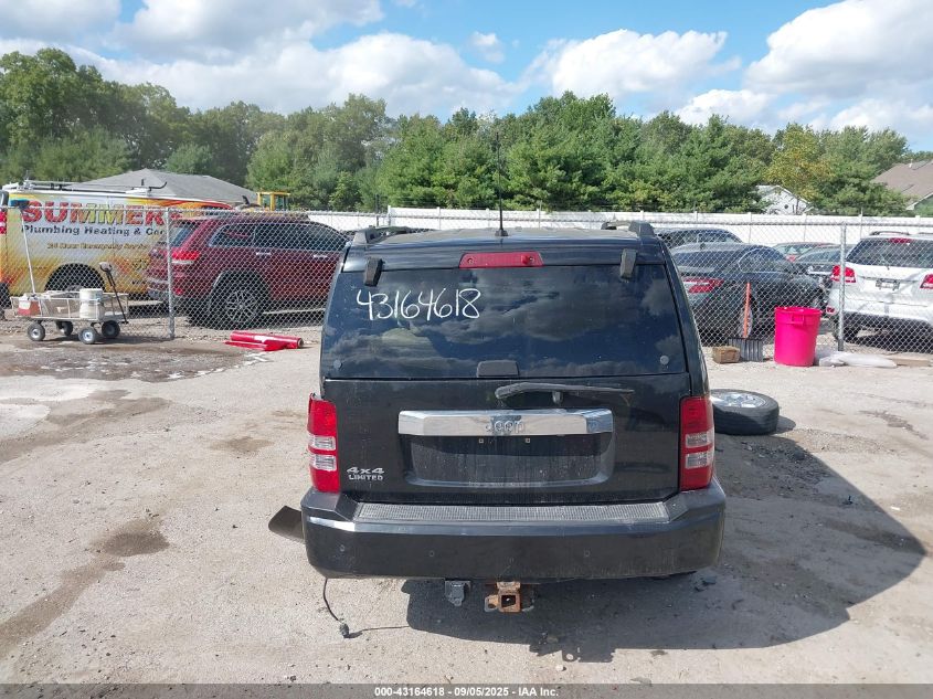 2009 Jeep Liberty Limited Edition VIN: 1J8GN58KX9W527629 Lot: 43164618