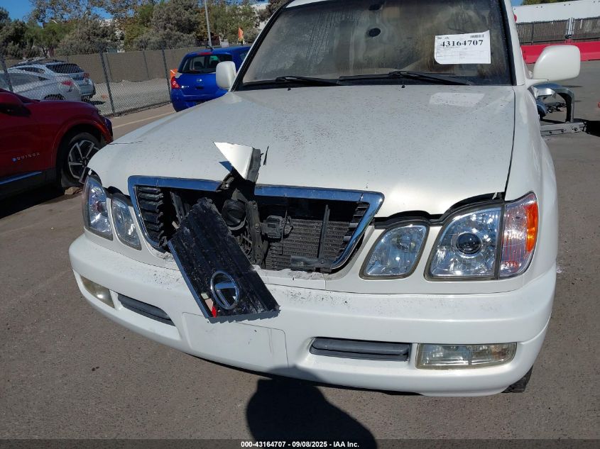 2002 Lexus Lx 470 VIN: JTJHT00W123521550 Lot: 43164707