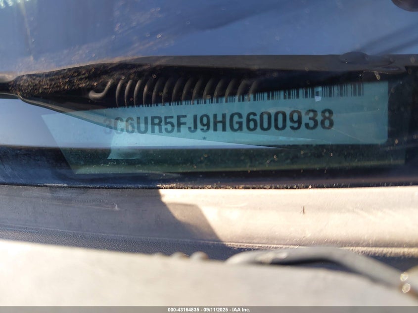 2017 RAM 2500 LARAMIE  4X4 6'4 BOX - 3C6UR5FJ9HG600938