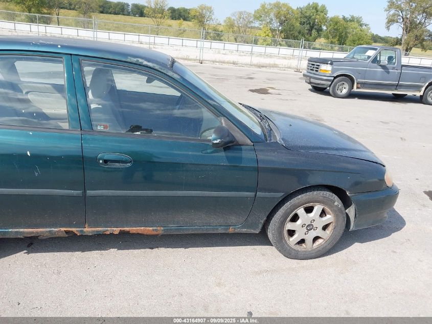 2001 Kia Sephia Ls VIN: KNAFB121915040353 Lot: 43164907