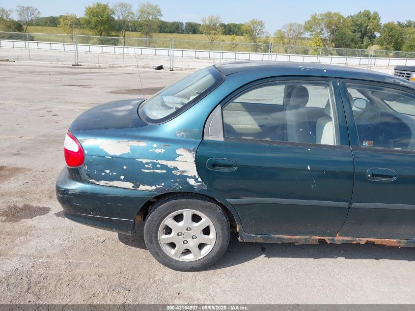 2001 Kia Sephia Ls VIN: KNAFB121915040353 Lot: 43164907